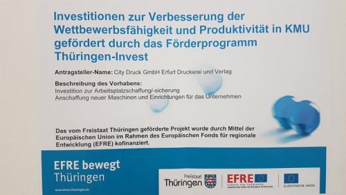 Hier ein Foto des Plakates des Freistaates Thüringen